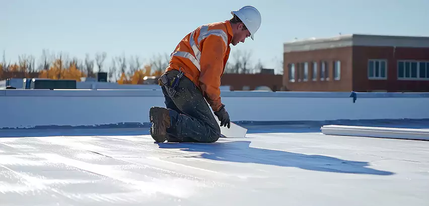 Flat Roof Drain Installation in University Place