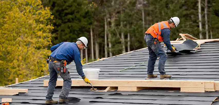 Garage Felt Roof Replacement in University Place
