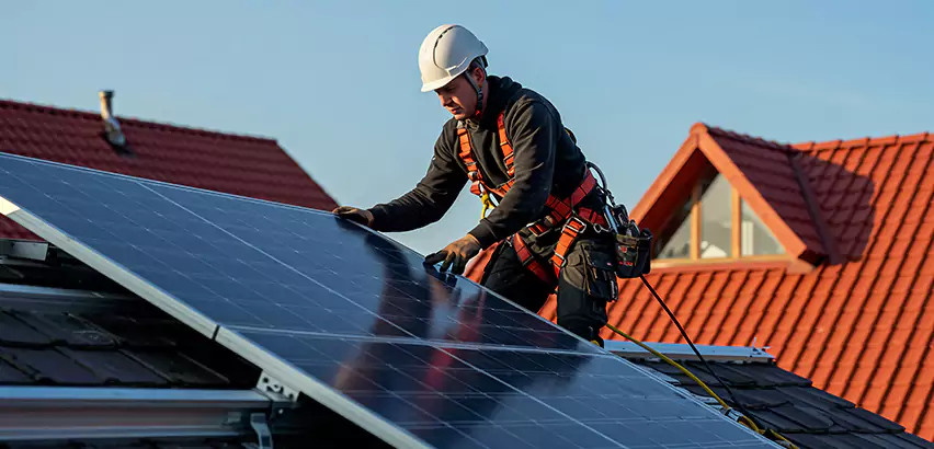 Solar Panels on Steel Roof Installation in University Place