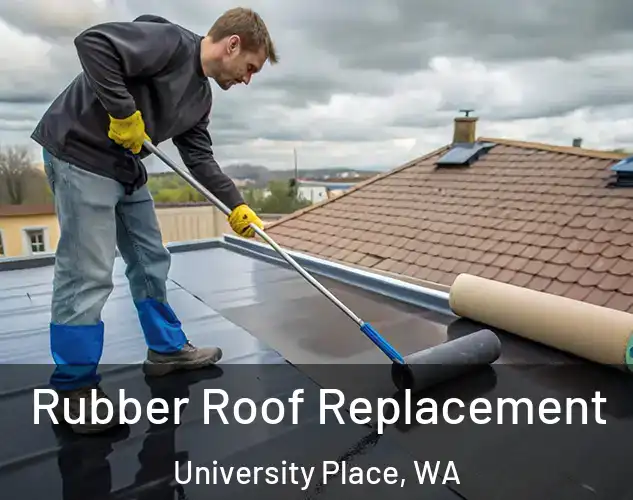  Rubber Roof Replacement University Place, WA